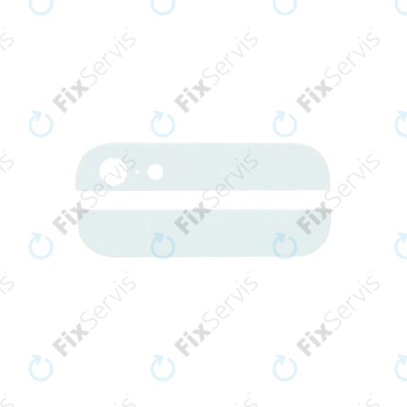 Apple iPhone 5 - Zadné Sklenené Lišty (White)