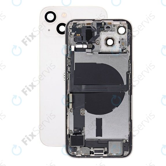 Apple iPhone 13 - Zadný Housing s Malými Dielmi (Starlight)