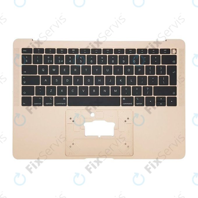 Apple MacBook Air 13" A1932 (2018 - 2019) - Horný Rám Klávesnice + Klávesnica UK (Gold)