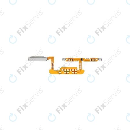 Samsung Galaxy Tab S7 T870, T875, T876B - Senzor Odtlačku Prsta + Flex Kábel (Mystic Silver) - GH96-13643B Genuine Service Pack