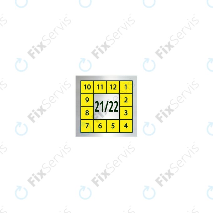 Žlté Holografické Bezpečnostné Lepky pre Mobilné Telefony, Tablety a Počítače (5 x 5mm) - 100ks