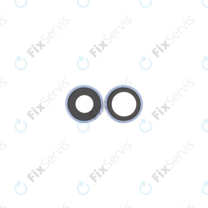 Apple iPhone 17 - Sklíčko Zadnej Kamery s Rámom (Mist Blue) - 2ks