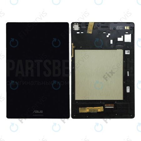 Asus ZenPad S 8.0 Z580CA - LCD Displej + Dotykové Sklo + Rám (Čierna) - 90NP01M1-R20020
