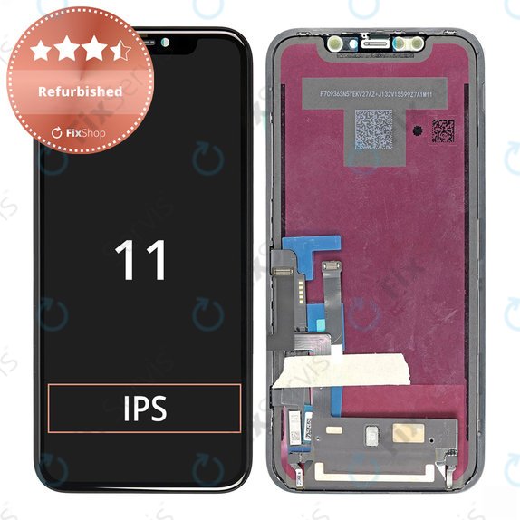Displej pre iPhone 11, Dotykové sklo s rámom, Refurbished
