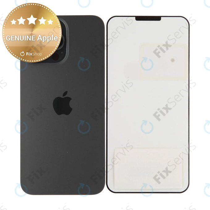 Sklo Zadného Housingu pre iPhone 15 Pro Max | Black Titanium | 661-36907 | Genuine Apple