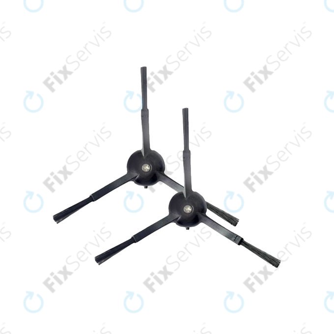 Xiaomi Mi Robot Vacuum Mop-series, Roborock-series, Xiaowa-series - Bočná Kefa (Čierna) - 2ks