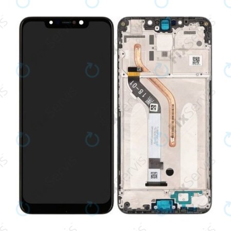 Xiaomi Pocophone F1 - LCD Displej - Dotykové Sklo + Rám - (Graphite Black) - 560610057033