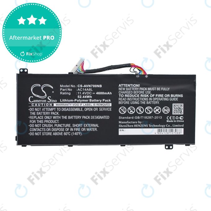 Batéria pre Acer Aspire Vn7, V15 Nitro, Spin 3, 4600mAh, Li-Pol, 11.4V, AC14A8L, HQ