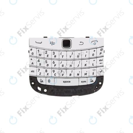 Blackberry Bold Touch 9900 - Klávesnica komplet - biela