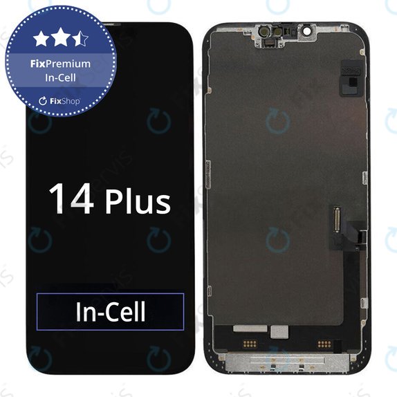 Displej In-Cell FHD pre iPhone 14 Plus, Dotykové sklo s rámom, FixPremium