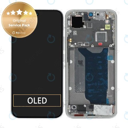 Displej pre Xiaomi 15T Pro 5G, Gray, Dotykové sklo s rámom, 5600050O12U00, Genuine Service Pack