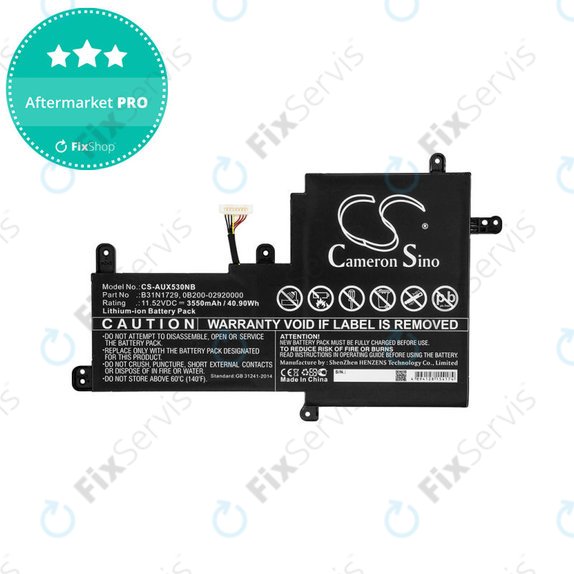 Batéria pre Asus VivoBook S15, X530, 3550mAh, Li-Ion, 11.52V, B31N1729, HQ