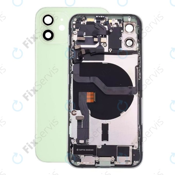 Apple iPhone 12 - Zadný Housing s Malými Dielmi (Green)