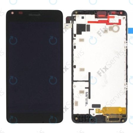 Microsoft Lumia 640 - LCD Displej + Dotykové Sklo + Rám (Čierna) - 00813P8