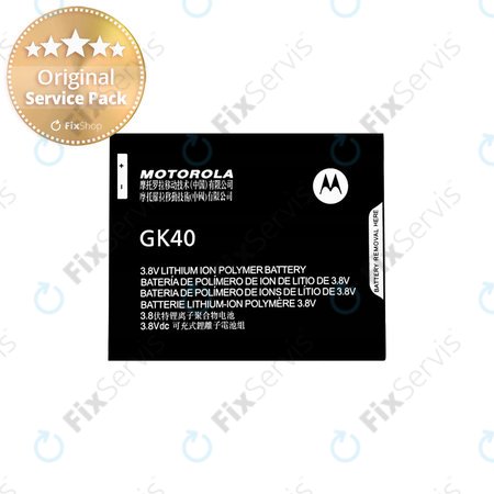 Motorola Moto E4 XT1761, Moto G5 XT1675, Moto E5 Play - Batéria GK40 2800mAh - SNN5976A Genuine Service Pack