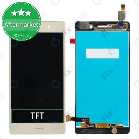 Huawei P8 lite - LCD Displej + Dotykové Sklo (Gold) TFT