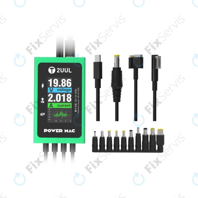 Diagnostický napájací kábel s displejom pre notebooky, 2UUL PW08