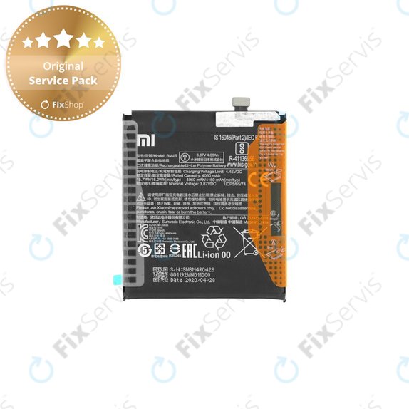 Xiaomi Mi 10 Lite M2002J9G - Batéria BM4R 4160mAh - 460200001C5Z Genuine Service Pack