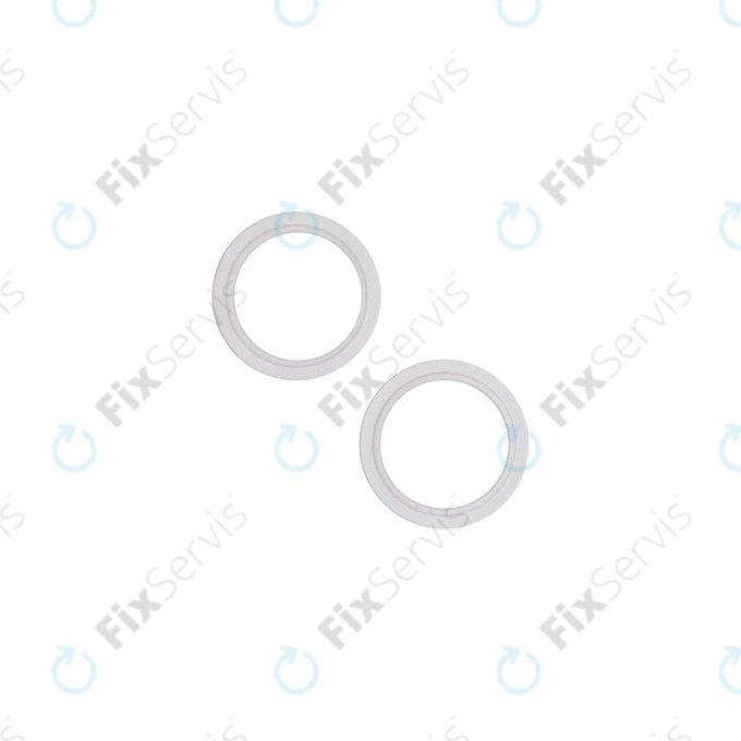 Apple iPhone 13, 13 Mini - Rám Sklíčka Zadnej Kamery (Starlight) - 2ks