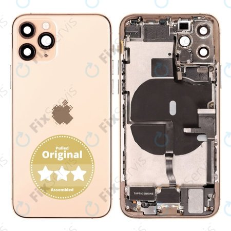 Apple iPhone 11 Pro - Zadný Housing (Gold) Pulled