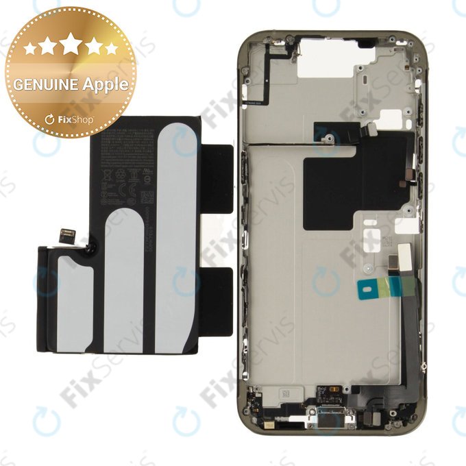 Stredný Rám s Batériou pre iPhone 16 Pro Max | Natural Titanium | ZD076-00696 | Genuine Apple