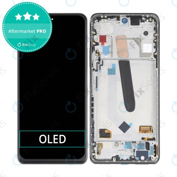 Xiaomi Mi 11i - LCD Displej + Dotykové Sklo + Rám (Cosmic Black) OLED