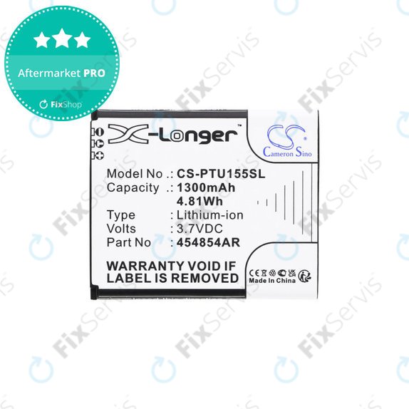 Batéria pre Panasonic Kx-Tu150, Kx-Tu150exr, 1300mAh, Li-Ion, 3.7V, 454854AR, HQ