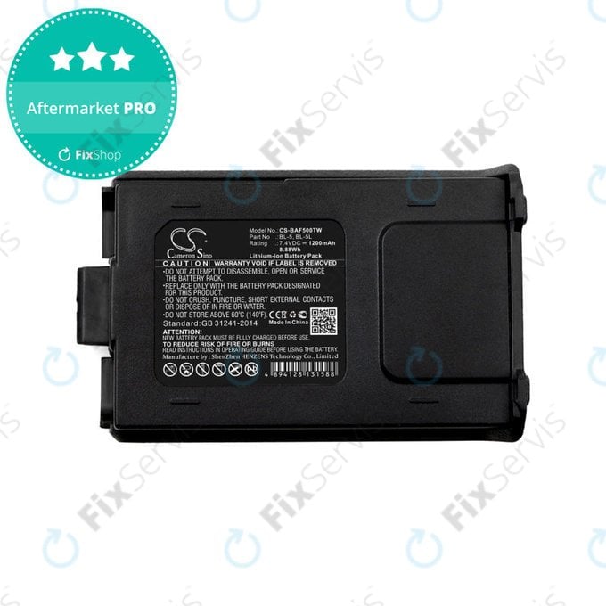Batéria pre Baofeng UV-5R, Baofeng BF-F8, 1200mAh, Li-Ion, 7.4V, BL-5, HQ