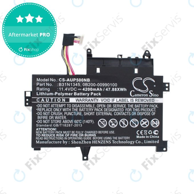 Batéria pre Asus Transformer, 4200mAh, Li-Pol, 11.4V, B31N1345, HQ