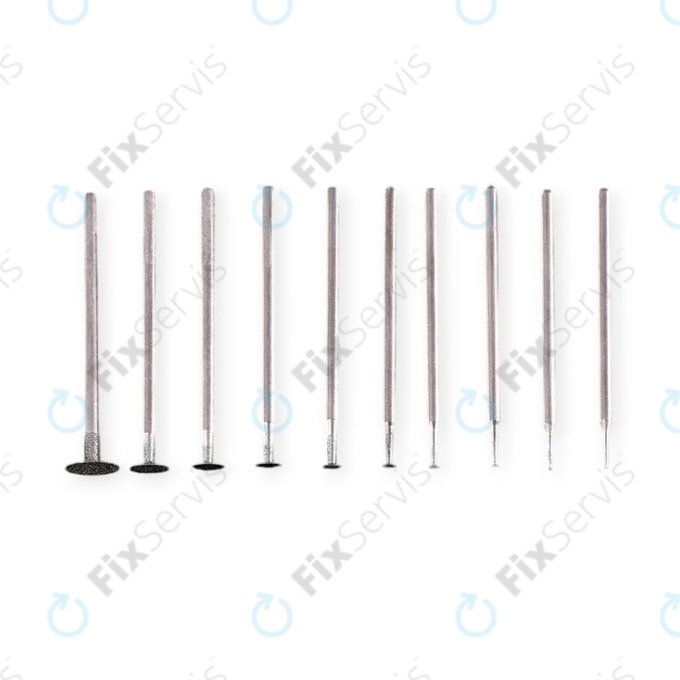 Sada ultratenkých brúsnych hrotov 2,35 mm - 10 ks