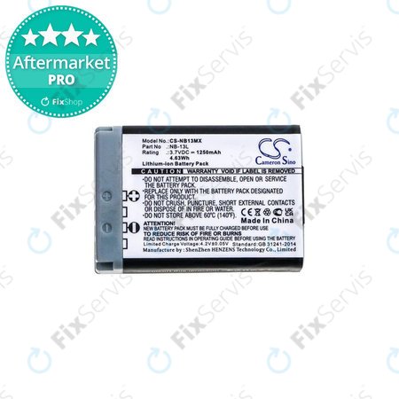 Canon Powershot G5X, G7X, G7X M2, G7X M3, G9X, G9X M2, PowerShot SX620HS, SX720HS, SX730HS, SX740HS - Batéria NB-13L Li-Ion 1250mAh HQ