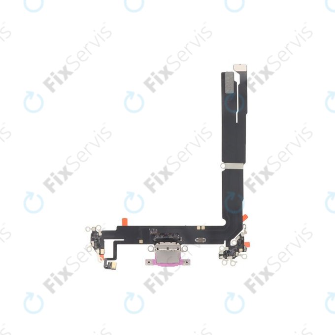 Apple iPhone 16 Plus - Nabíjací Konektor + Flex Kábel (Pink)