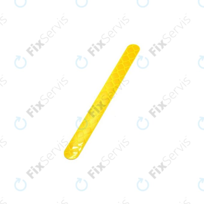 Xiaomi Mi Electric Scooter 1S, 2 M365, Essential, Pro, Pro 2 - Reflexná Nálepka Krytu Motora - Tvar I (Yellow) - C002550015200 Genuine Service Pack