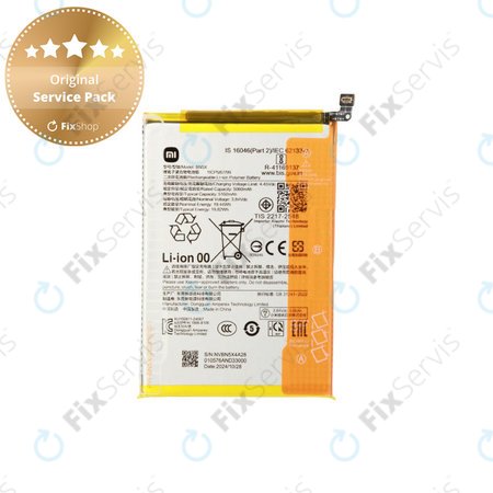 Batéria pre Xiaomi 14C 4G, POCO C75, BN5X, 1330101000187A, Genuine Service Pack