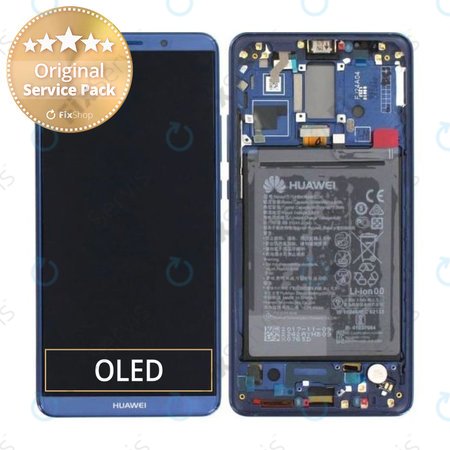 Huawei Mate 10 Pro - LCD Displej + Dotykové Sklo + Rám + Batéria (Midnight Blue) - 02351RVH