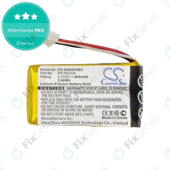 Batéria pre GoPro Hero +, 800mAh, Li-Polymer, 3.7V, PR-062334, HQ