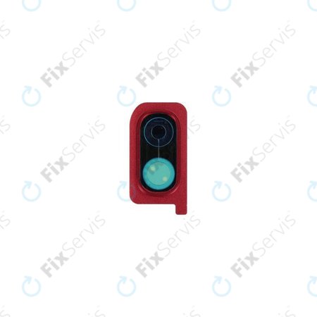 Samsung Galaxy A20 A205F - Rám Sklíčka Zadnej Kamery (Red)