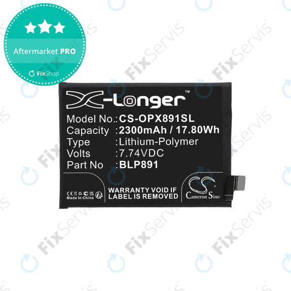 Oppo A52, A72, A92, Find X5 - Batéria BLP891 2300mAh HQ