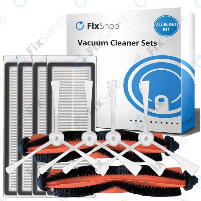 Sada náhradných dielov pre Xiaomi Mi Robot Vacuum Mop Essential (Mijia G1) (2x Hlavná kefa, 4x Filter, 4x Bočná kefa)