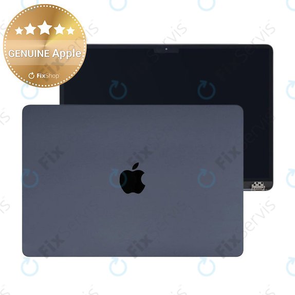 LCD displej pre MacBook Air 15", A3114 (2024), s predným sklom a krytom, Midnight, 661-40262, Genuine Apple