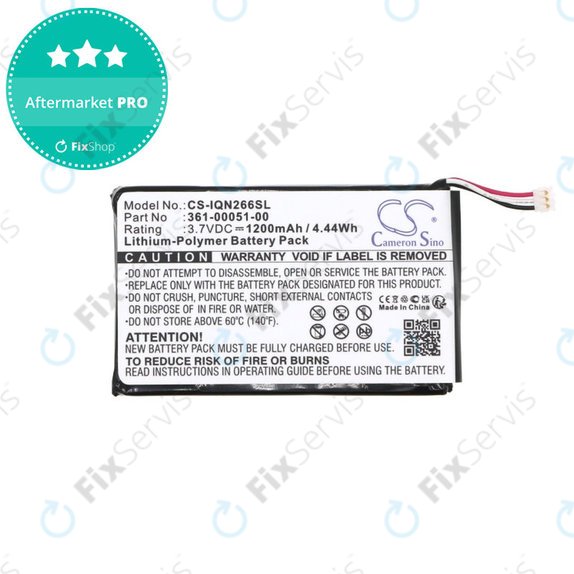 Batéria pre Garmin Nüvi 2660, 1200mAh, Li-Pol, 3.7V, 361-00051-00, HQ