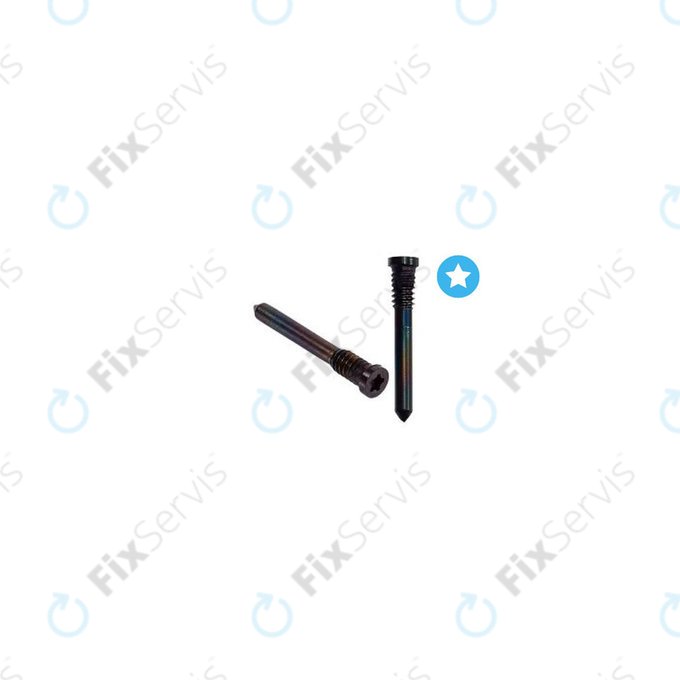 Apple iPhone 16 - Spodné Skrutky (Black)