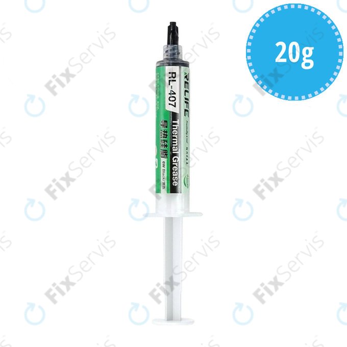 Relife RL-407 - Silikónová Teplovodivá Pasta - 20g (Čierna)