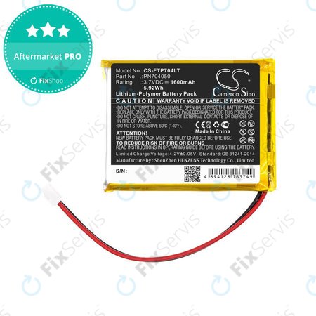 Batéria pre Fatboy Edison the Petit, LED Table Lamp Edison, 1600mAh, Li-Pol, 3.7V, PN704050, HQ