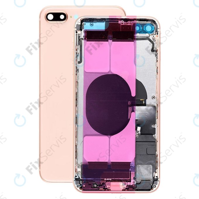 Apple iPhone 8 Plus - Zadný Housing s Malými Dielmi (Gold)