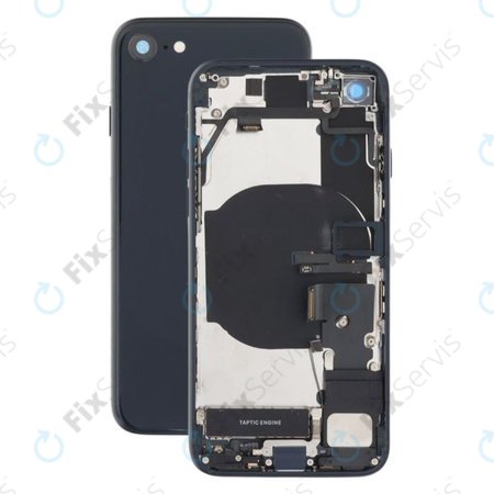 Apple iPhone SE (3rd Gen 2022) - Zadný Housing (Midnight)