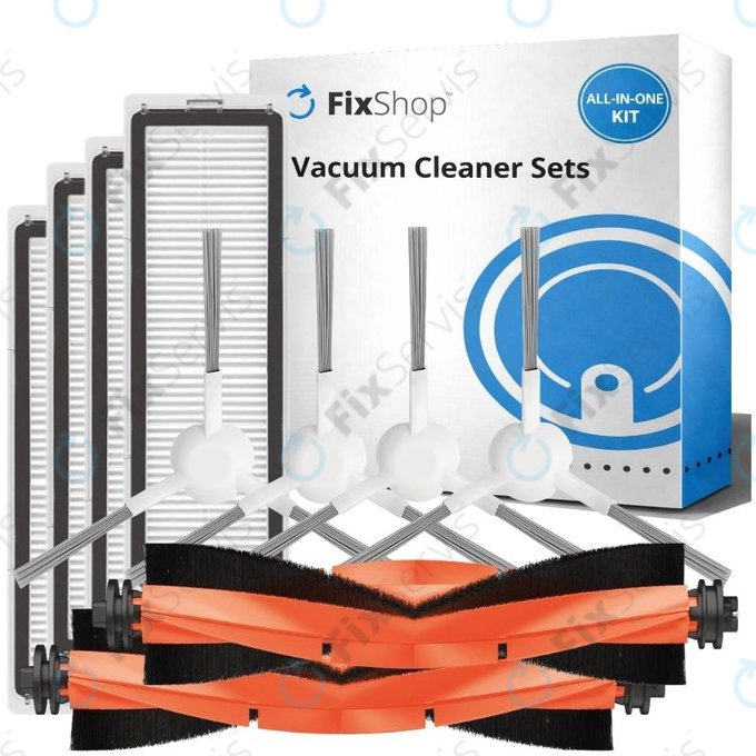 Sada náhradných dielov pre Xiaomi Robot Vacuum X10 (2x Hlavné kefy, 4x Filtre, 4x Bočné kefy)