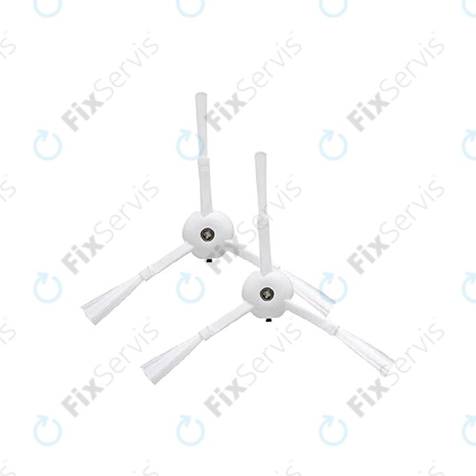 Xiaomi Mi Robot Vacuum Mop-series, Roborock-series, Xiaowa-series - Bočná Kefa (Biela) - 2ks