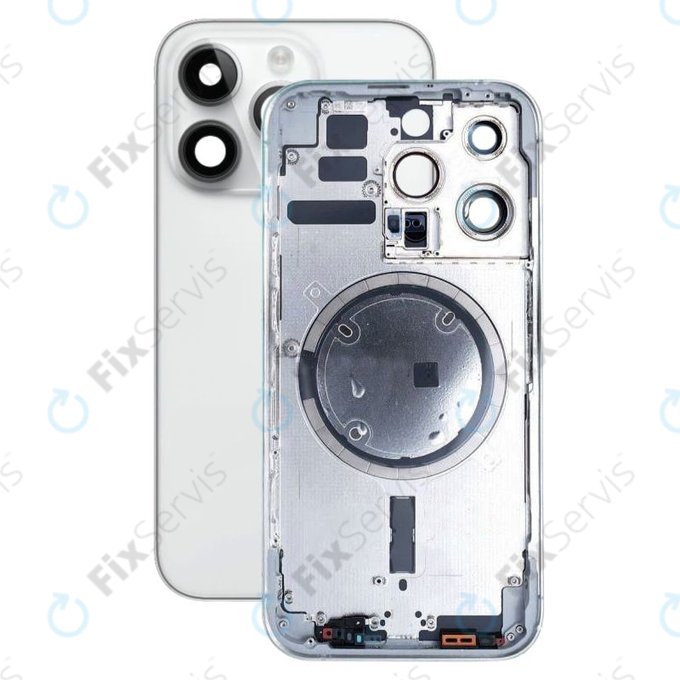 Apple iPhone 14 Pro - Zadný Housing (Silver)