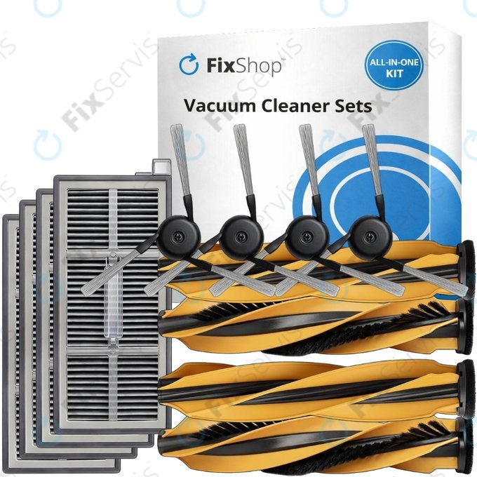 Sada náhradných dielov pre Mova Z60 Ultra Roller (2 páry Hlavných kief, 4x Filter, 4x Bočná kefa)